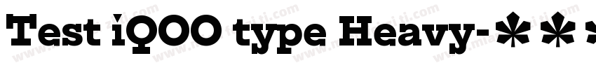 Test iQOO type Heavy字体转换